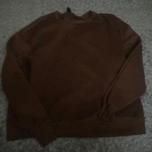Brown SHEIN crewneck